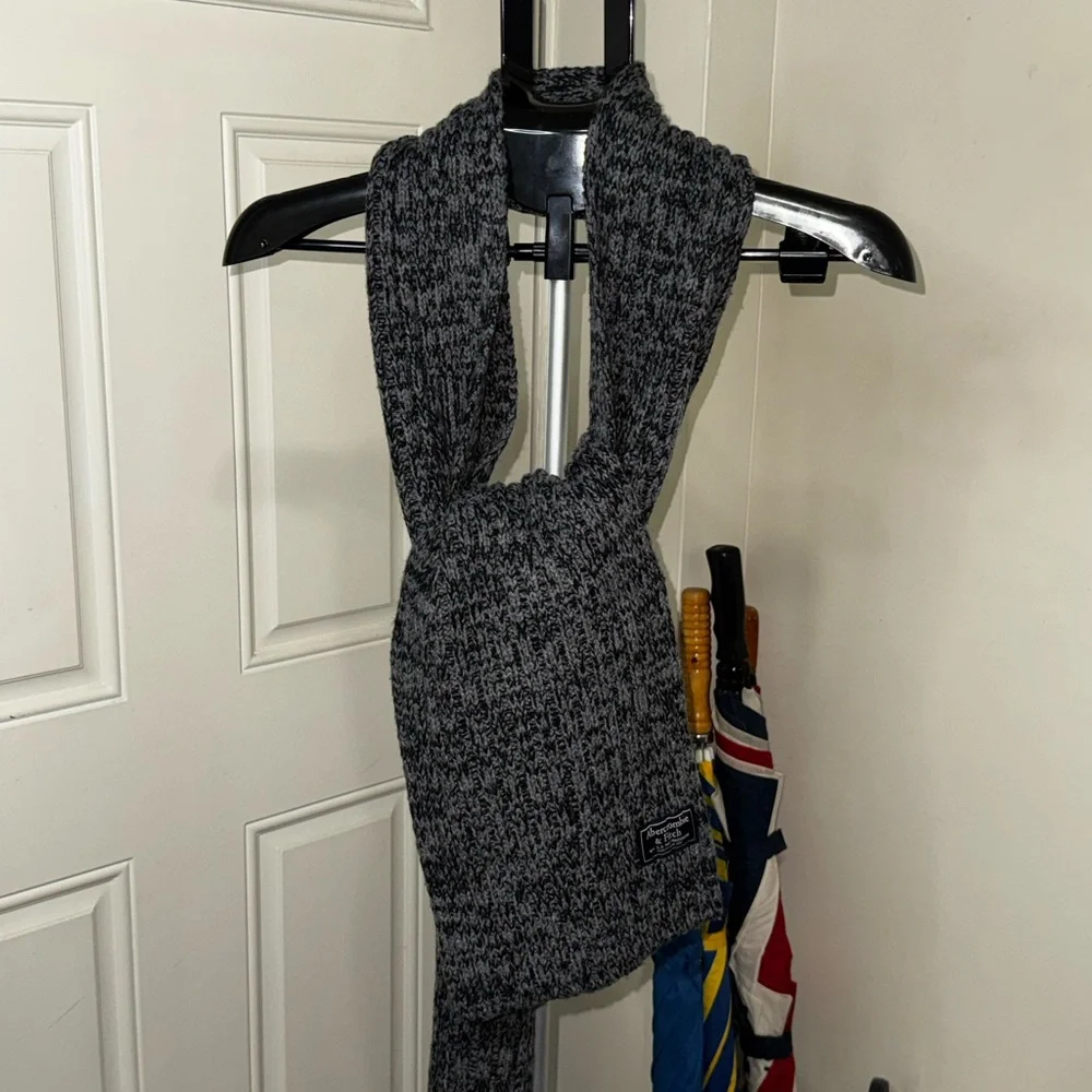 Abercrombie & Fitch Scarf I Knit-Marled Gray I Unisex
